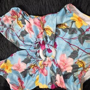 PatBO Multicolor Floral Top
